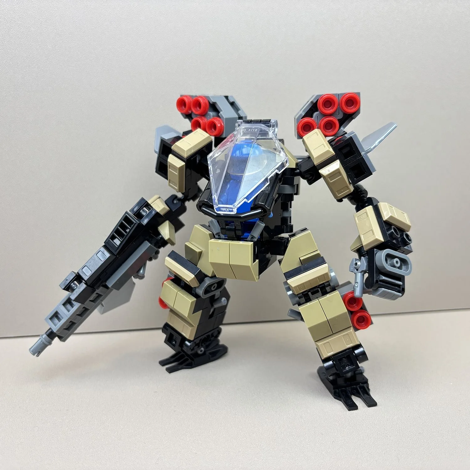 Blocs de construction de figurines d'action, modèle de guerriers mécaniques, Robot moulé, jouets à assembler pour enfants