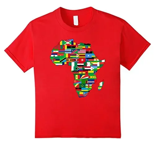 African Africa Countries Flag Map Men T-Shirt Short Sleeve Casual 100% Cotton T Shirts