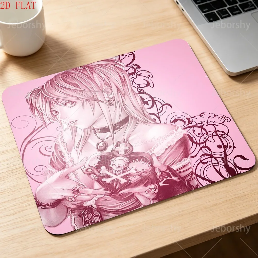 Death Note Misa Amane Gaming Mouse Pad Anti-slip Lock Edge Desk Mat for PC Laptop Gamer
