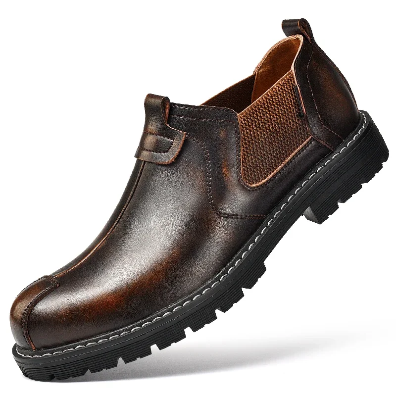 Italian Mens Leather Shoes Outdoor Work Dress Shoes for Men Formal Office Loafers Mocassin Driving Walking Shoe Zapatillas Male