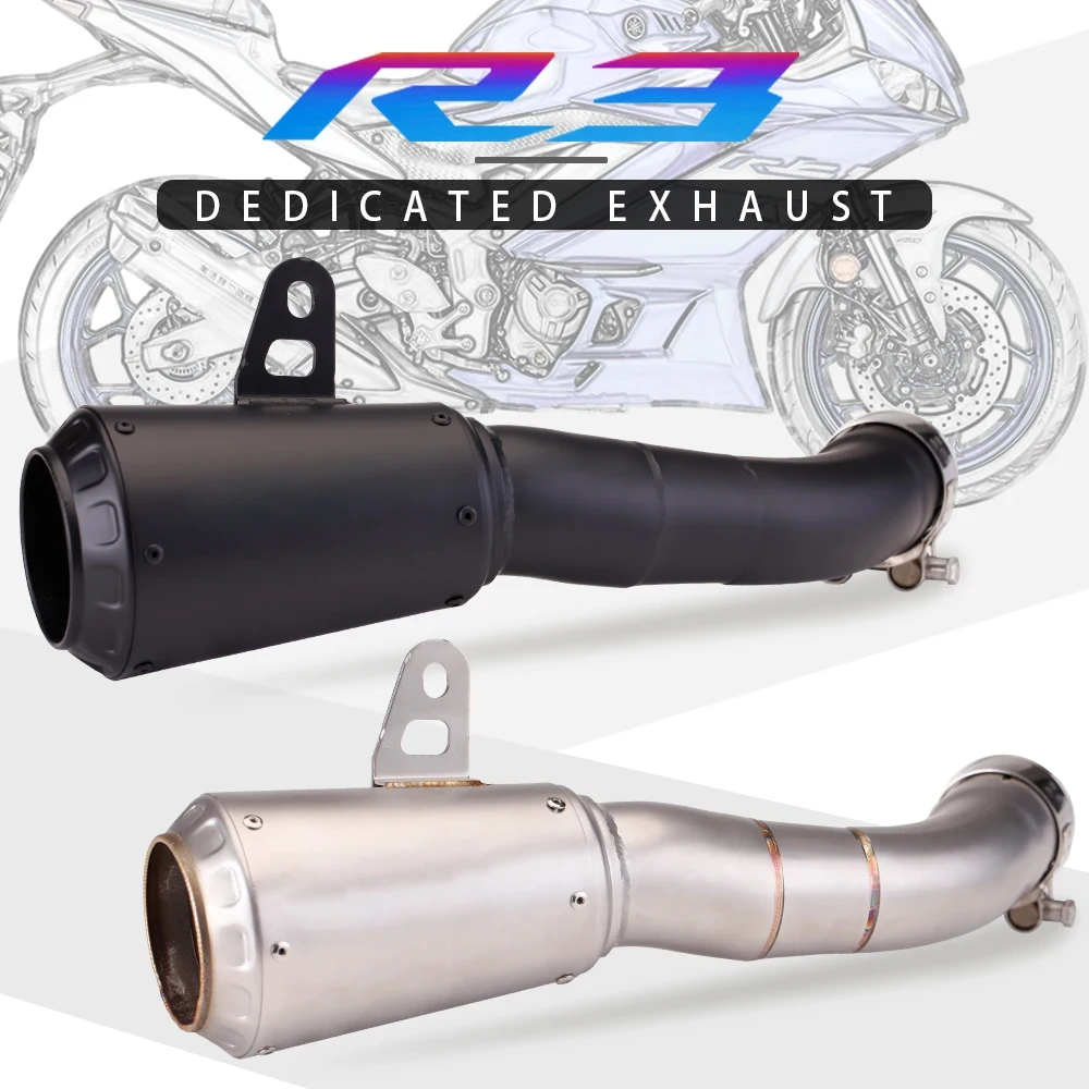 

For YAMAHA R3 R25 MT05MT03 Motorcycle Racing Performance Exhaust Racing Line Original Location Motorcycle Muffler