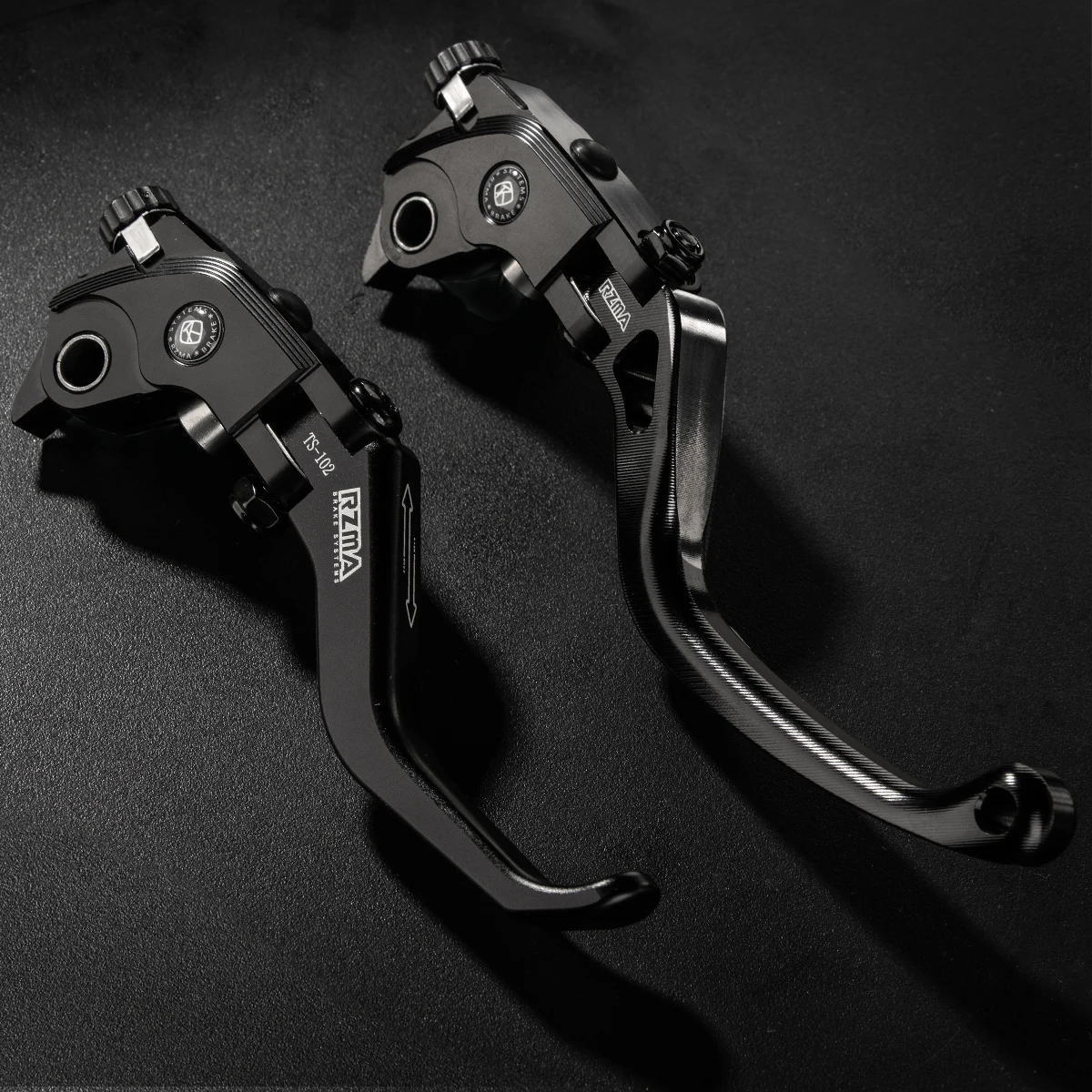 RZMA Direct Replacement Shorty Brake Lever – Specifically Designed for Brembo RCS Master Cylinder 2/3-Finger CNC Forged Bolt-On