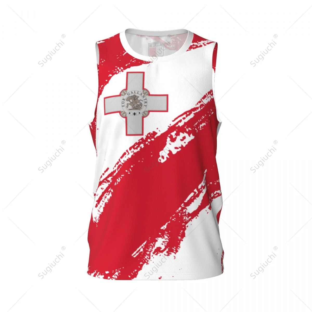 Men Basketball Sports Malta Flag Running Fitness Multifunction Jersey Sleeveless shirt Custom Name Nunber Exclusive