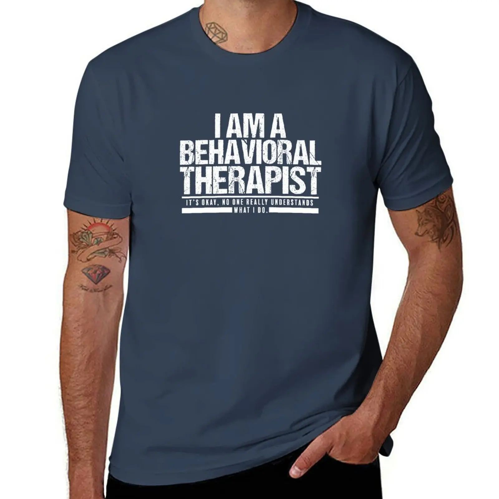 

Funny No One Understands Behavioral Therapist ABA T-Shirt Fashion Graphic Tee for Men
