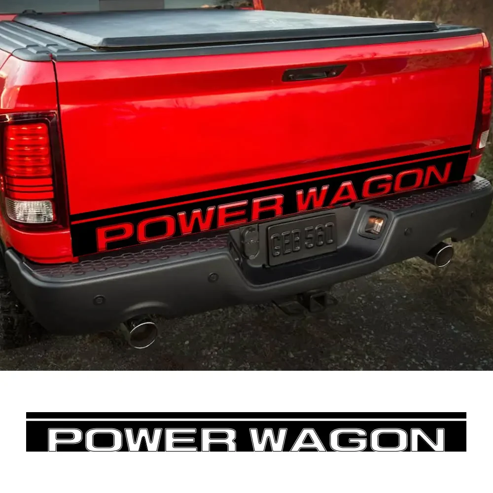 Pickup Rear Tailgate Stickers For Dodge Ram 1500 2500 Rebel Truck Graphic Power Wagon Vinyl Custom Letter Cover Auto Accessories