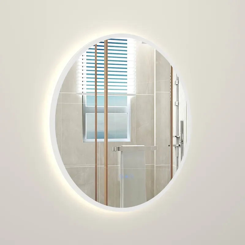 for Smart LED Round Mirror with Lighting  Bathroom