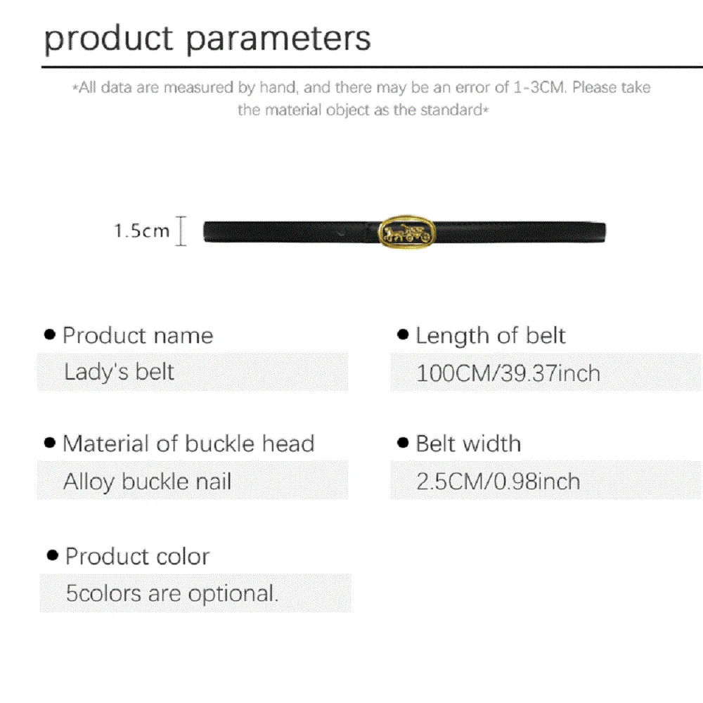 Nueva moda, cinturón para mujer, pantalones vaqueros a juego, traje, pantalones, vestido, diseño único, accesorio de moda