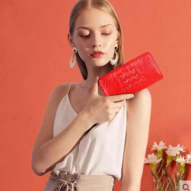 

mafeimengge crocodile female long Zipper style wallet banquet Female Female women clutch bag