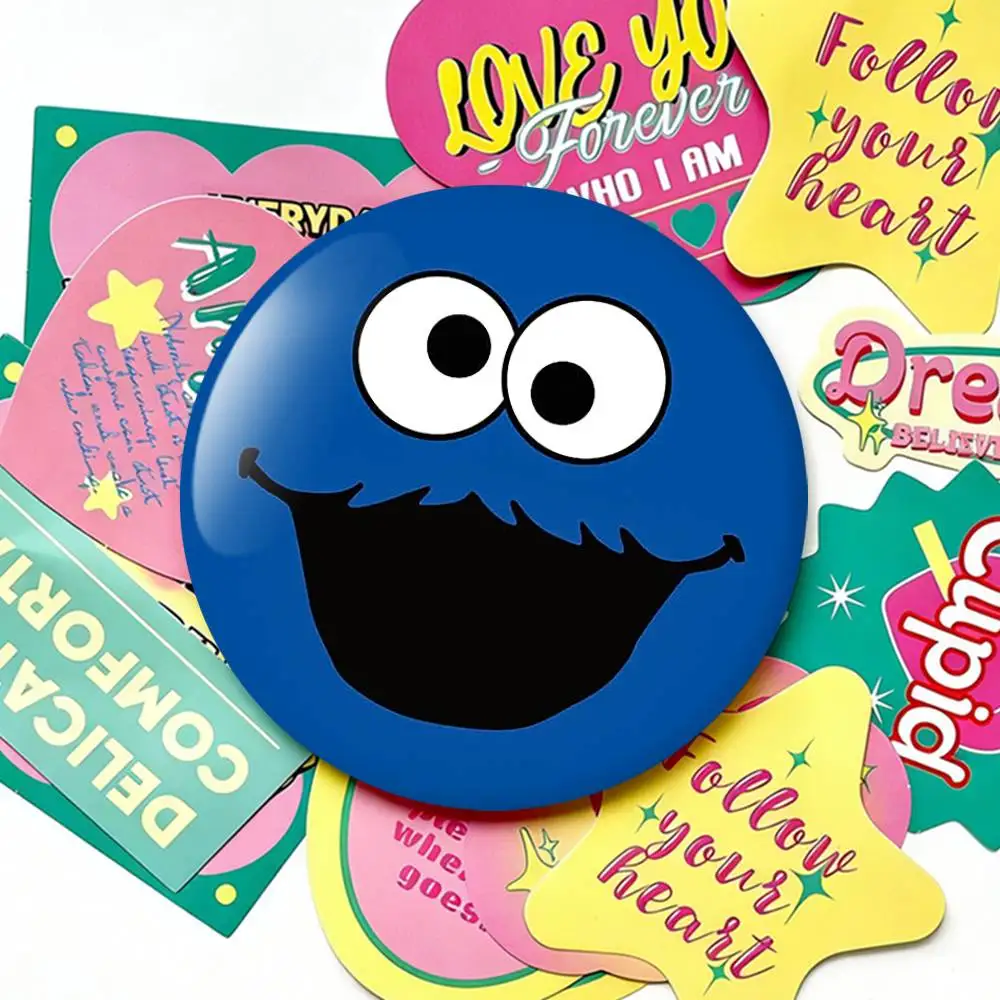 C-Cookies Monster Cartoon Laser Badge Applicable For Backpack Clothes Hats Decor Creative Accessories view 3