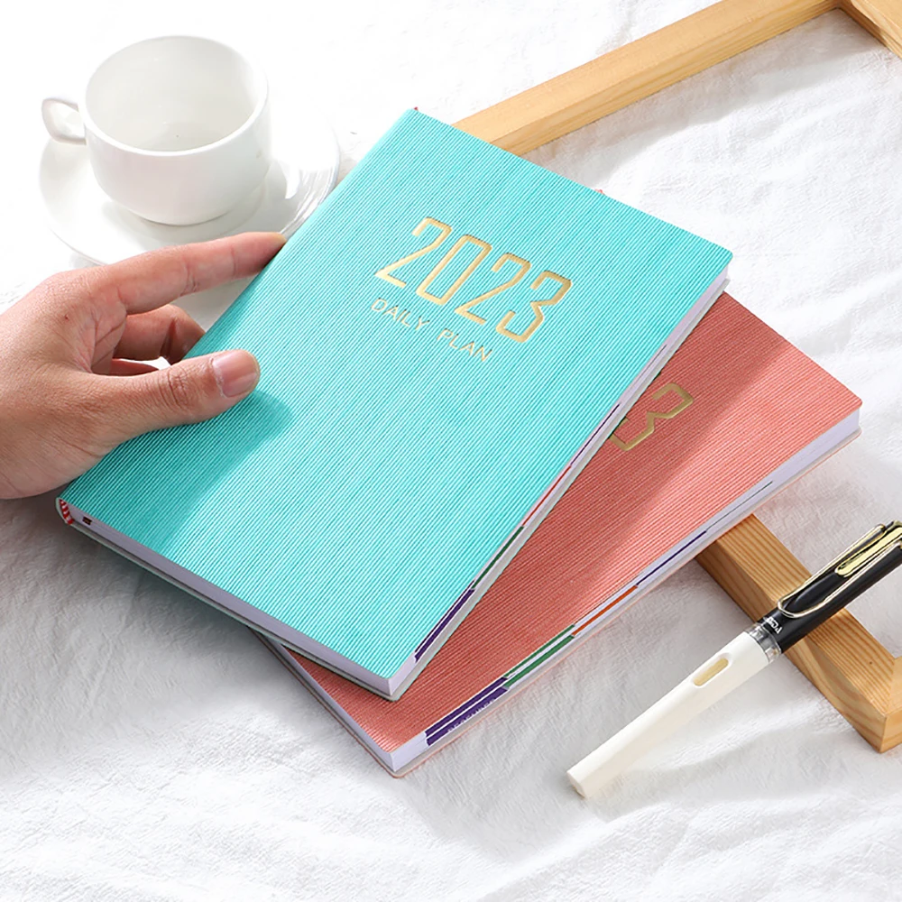 

2023 A5 Notebook Portable Notepad Index List Diary Weekly Agenda Planner Schedule Notebooks Stationery Office School Supplies