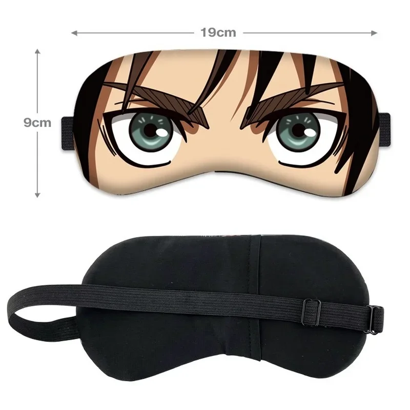 Attack on Titan Anime Cosplay Eye Mask Woman Eren Levi Mikasa   Armin Cartoon Eyepatch Man Sleep Eyeshade Unisex Blindfold Cute