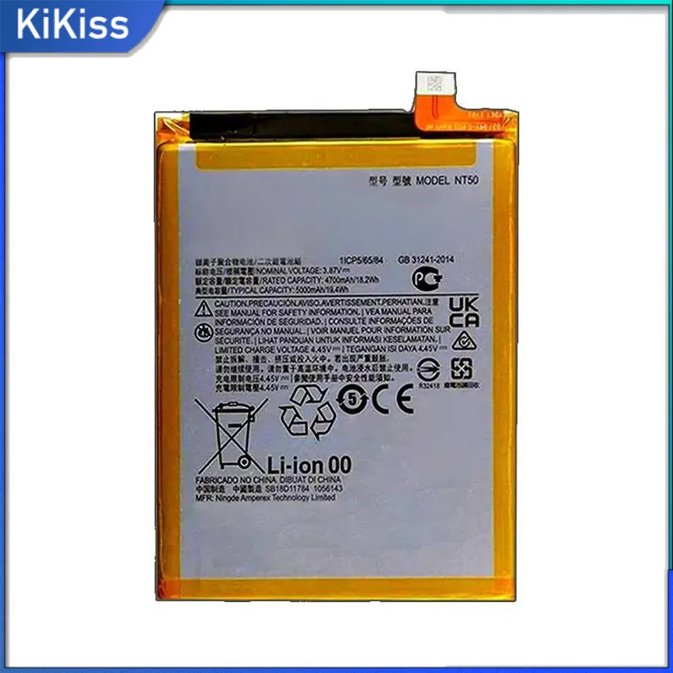 

5000Mah Reliable Power For Motorola Moto Edge 20 Lite Fusion XT2139-1 2 Mobile Phone Battery NT50 Premium Replacement