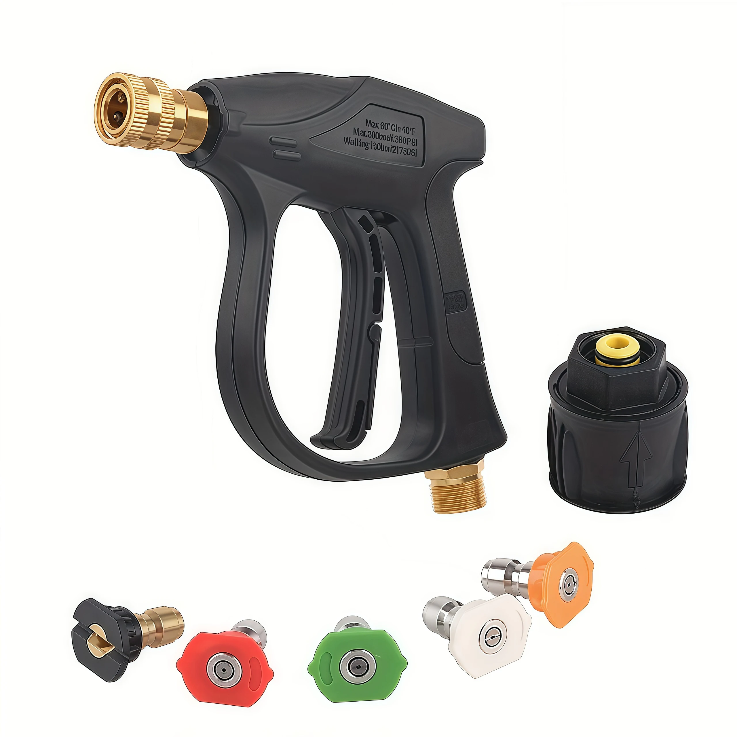 High Pressure Washer Gun for Karcher K2-K7&Nilfisk- Multi-Function Quick Connect Nozzle, Heavy Duty Cleaning for Car & Home