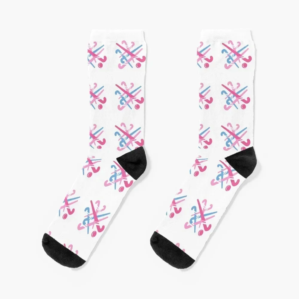 Hockey stick pastel colors Socks warm winter cotton hockey Girl'S Socks Men's