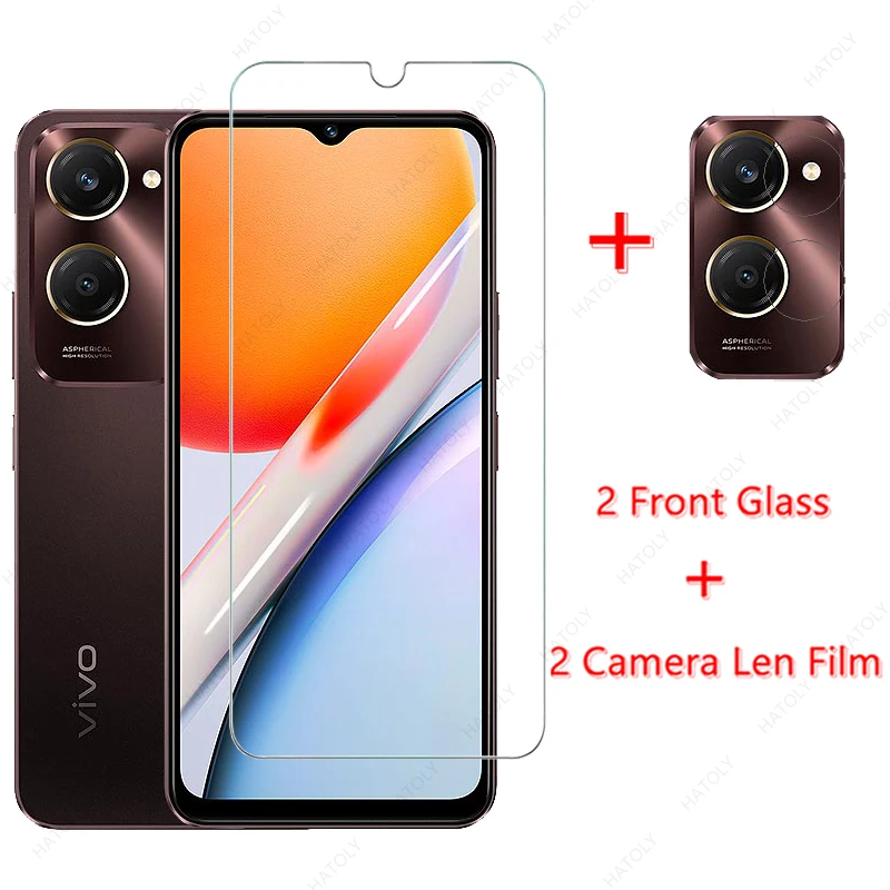 For Vivo iQOO Z9 Lite Glass for Vivo iQOO Z9 Lite Tempered Glass Front Screen Protector Phone Camera Len Film for iQOO Z9 Lite