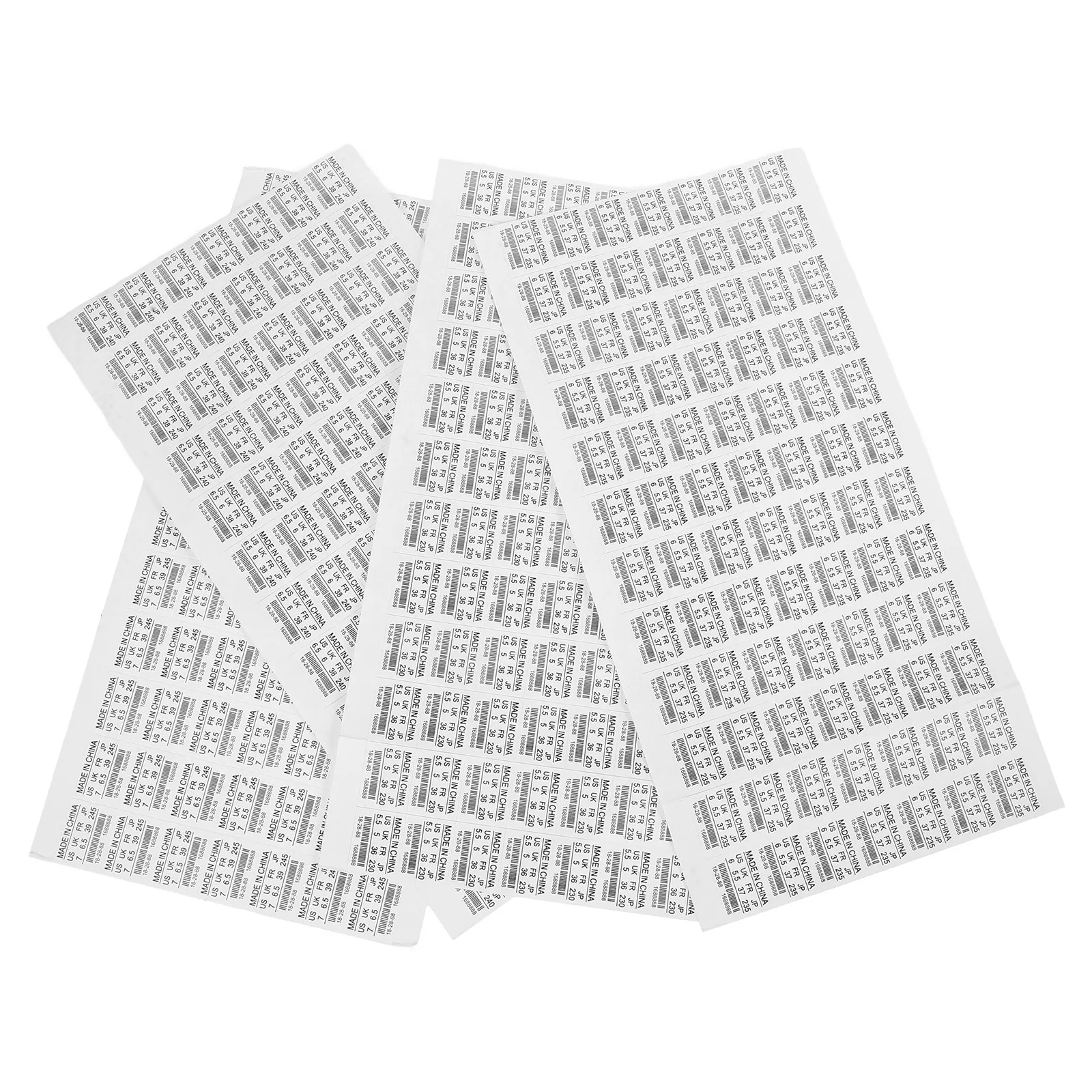 

Наклейки с этикетками размера обуви, 4 листа, клейкие этикетки с цифрами для кроссовок, ботинок, каблуков, организация хранения