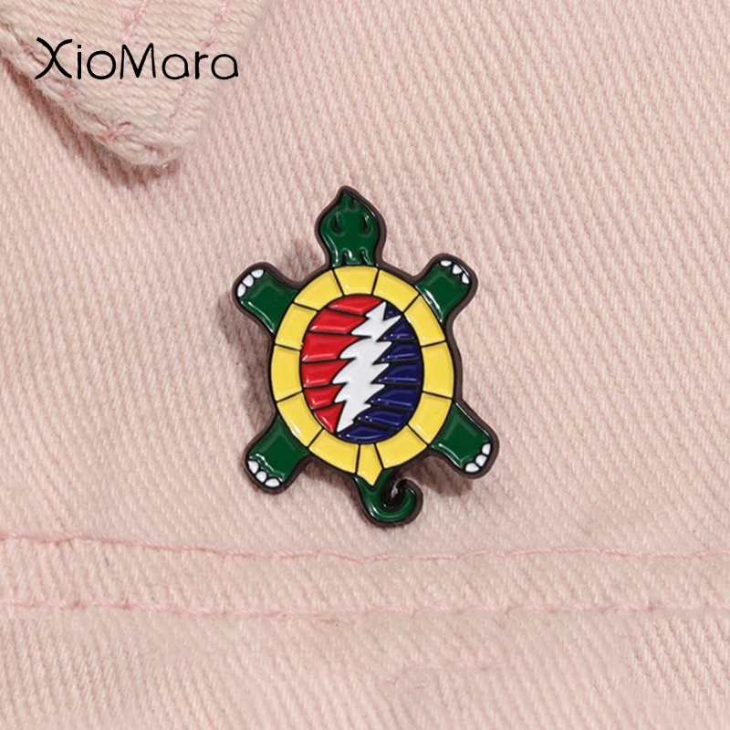 Rock Band Logo Enamel Pin Music Album Punk Cartoon Turtle Metal Brooch Lapel Badge Fashion Jewelry Gifts For Fans Friends