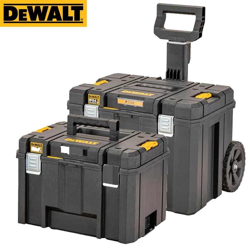 DEWALT DWST83346 DWST83347 TSTAK IP54 caja de almacenamiento móvil Bloqueable, impermeable, a prueba de polvo, caja de almacenamiento de piezas de