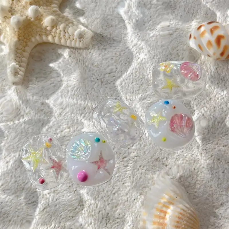 ネイルステッカー海夏のビーチ貝殻ヒトデ巻貝ホタテサンゴ自己粘着装飾マニキュアデカール