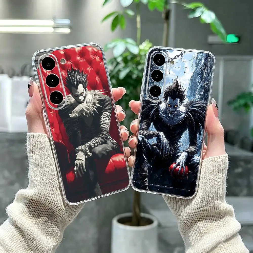 Anime Ryuk D-death N-note Phone Case For Samsung A71, A70, A52, A51, A40, A30, A20 Transparent Cover