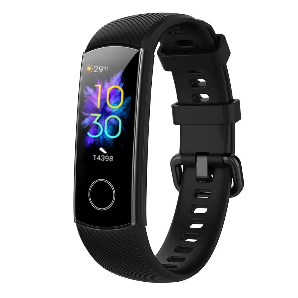 Soft Smart Wristband Bracelet for Honor Band 5 4 Silicone Wrist Strap Watch Band