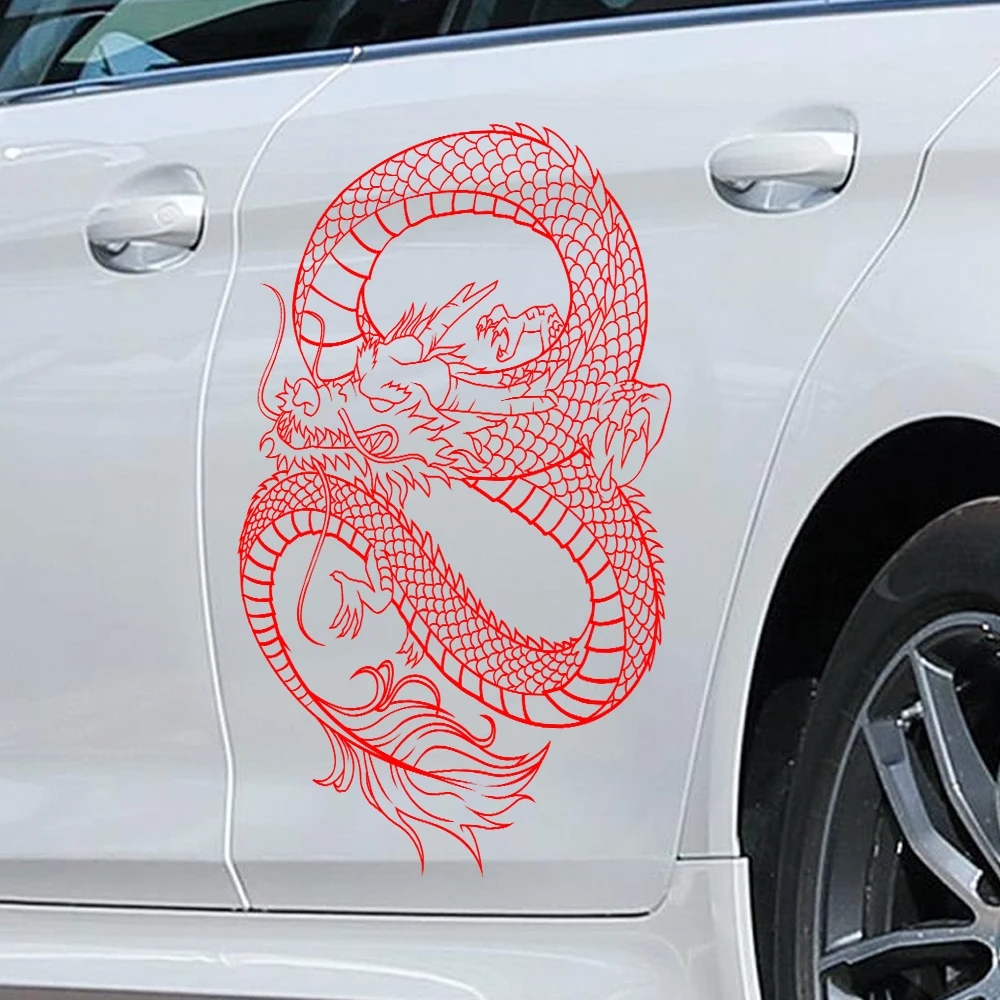 Anime Detachment Car Sticker Dragon Body Big Picture Decoration Body Movement Style Die Cutting Waterproof PVC Vinyl Decals