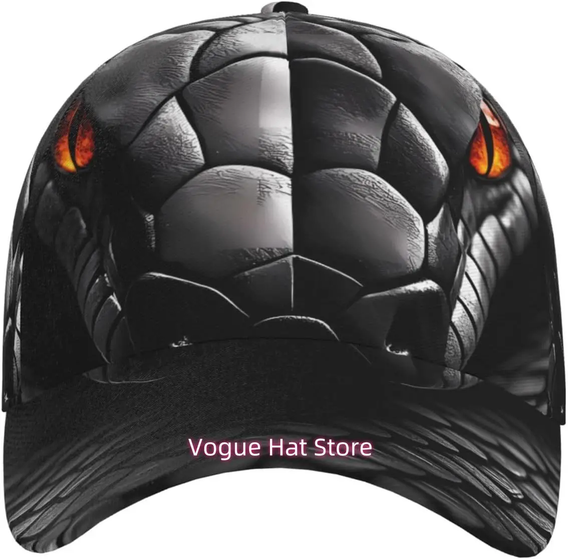 Black Snake Classic Adjustable Baseball Cap, Fashionable Sun Hat for Both Men and Women, Suitable for Outdoor