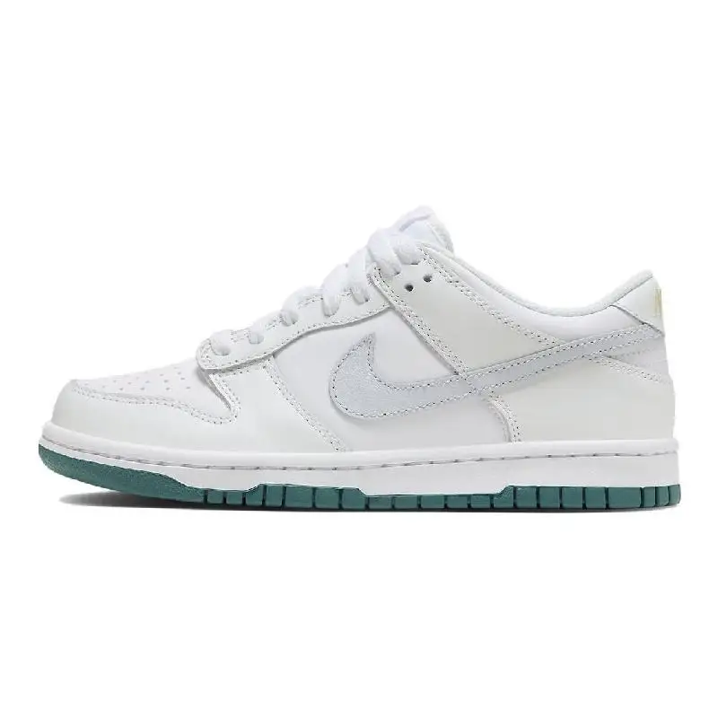 รองเท้าผ้าใบ Nike Nike Dunk Low White Grey Teal GS FD9911-101