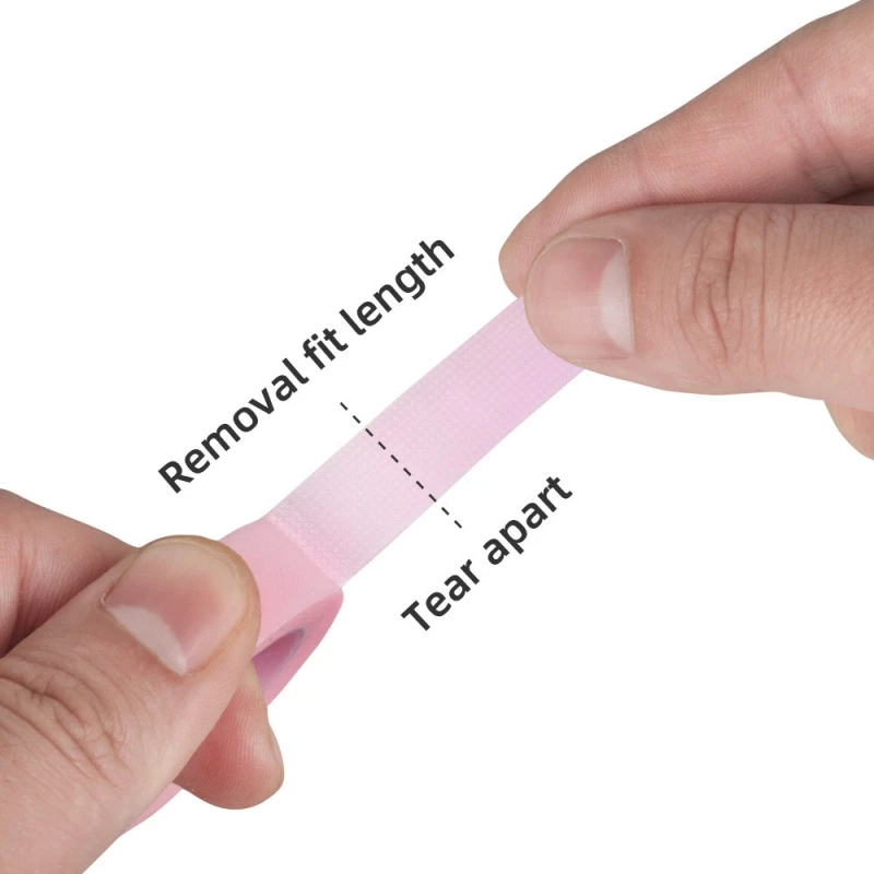 2 Rolls Isolation Lashes PE Tape Eyelash Extension Under Eye Pad Tape Grafting False Eyelash Tape Adhesive Makeup Tools