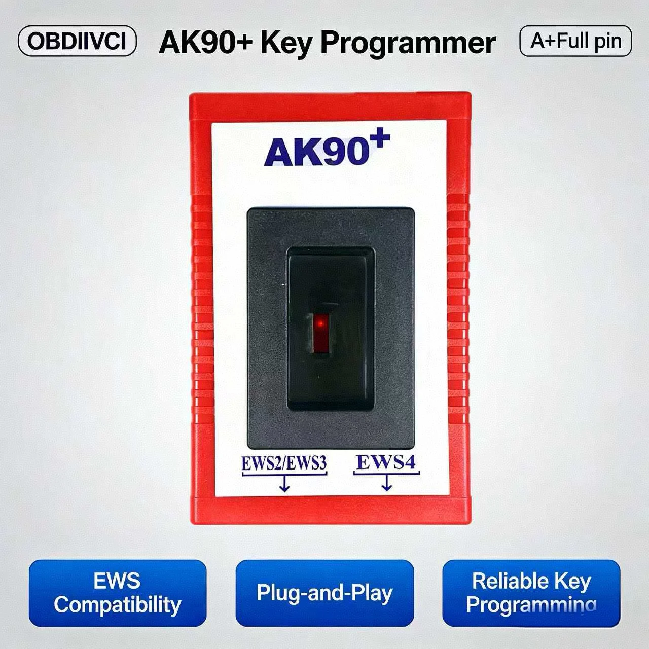 

AK90 OBD2 Car Key Programmer For BMW AK90+ For BMW CAS/EWS From 1995-2009 AK 90 + Key Programming Tool