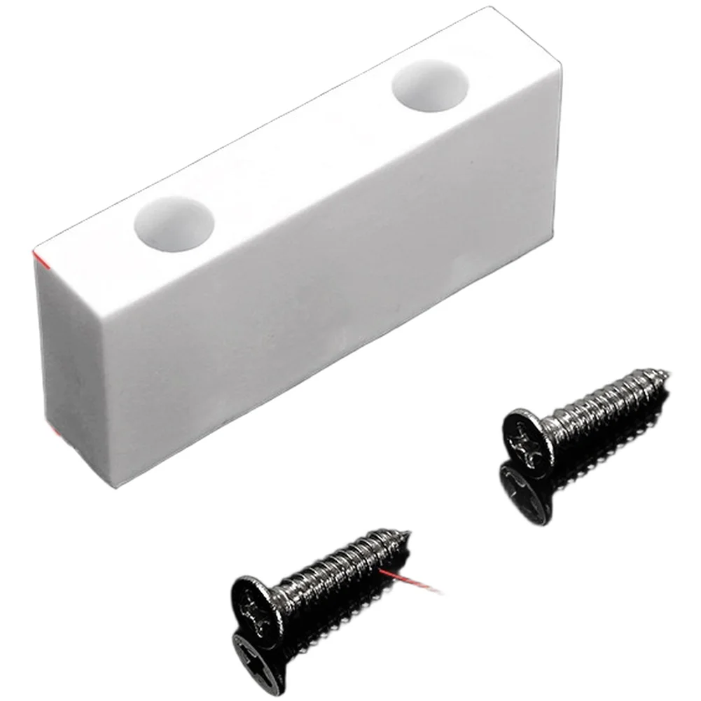 Single Nylon Window Door Stopper 16mm 20mm 25mm Height Black White Anti Collision Block For Sliding Glass Door Safety Tool