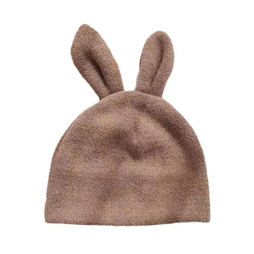 Women Rabbit Ear Hat Super Soft Women's Beanie Hat with Cute Rabbit Ears Windproof Warm Plush Hat for Winter Cold Women Beanie