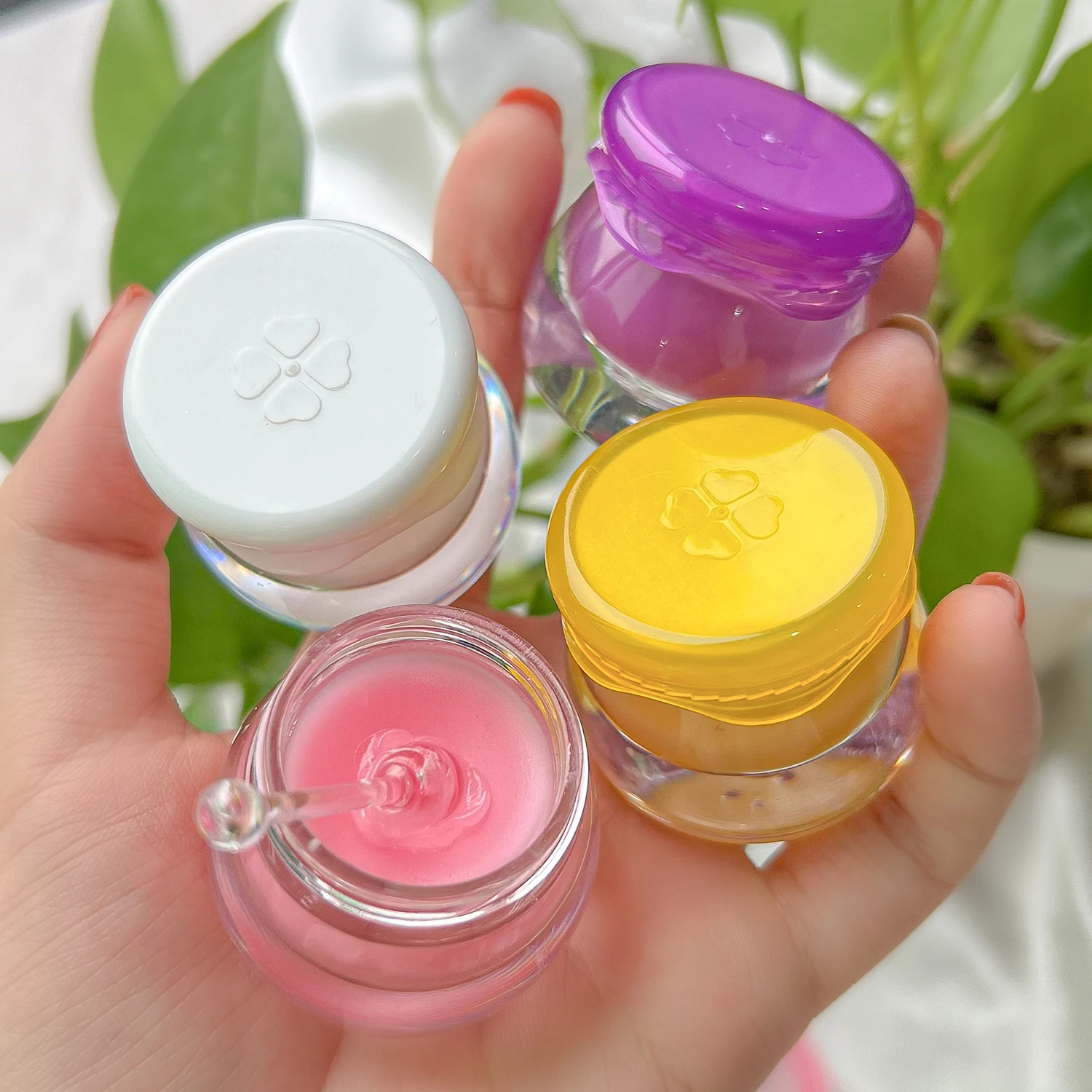 Lips Care Custom Logo Lip Balm Wholesale Honey Jar Natural Organic Vegan Moisturizing Fruit Flavors Lipgloss Bulk Business 20pcs