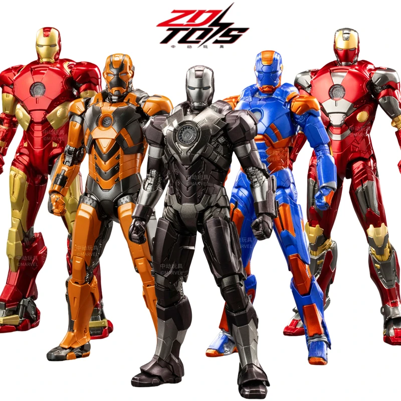 

Оригинальная коллекционная подвижная фигурка Железного человека ZD Toys 1/10 (МК27, МК10, МК18, МК19, МК28) Тони Старка, игрушка для детей, подарок