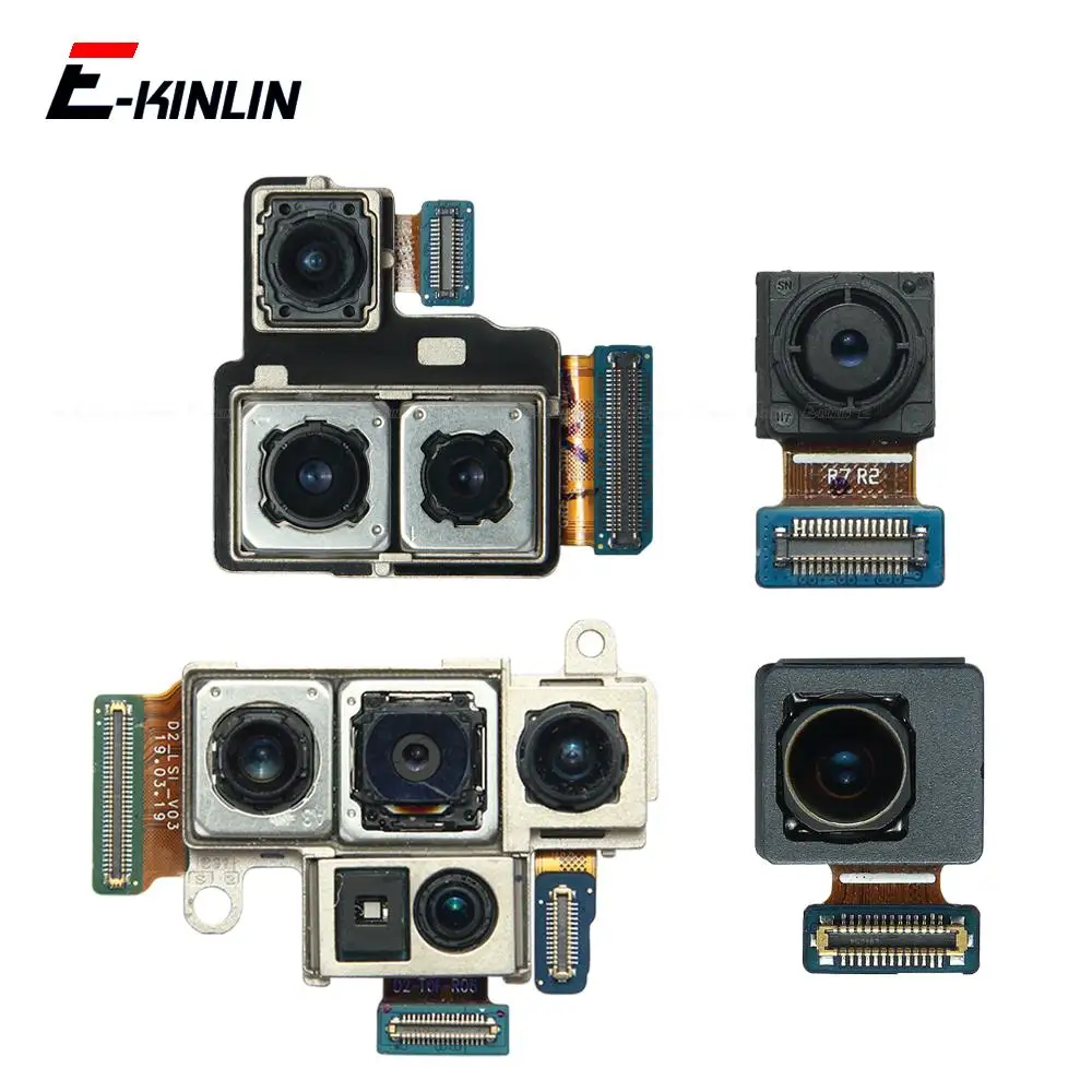 كابل مرن لكاميرا السيلفي الأمامية لهاتف سامسونج جالاكسي نوت 10 بلس لايت أجزاء إصلاح الكاميرا الرئيسية الخلفية