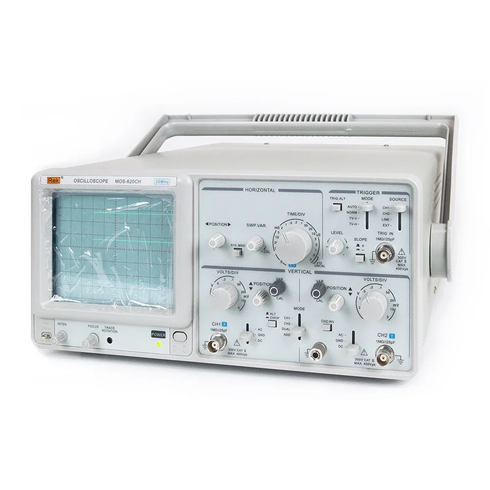 MOS-620CH analog oscilloscope dual-trace analog oscilloscope measuring instrument precision dual-channel oscilloscope