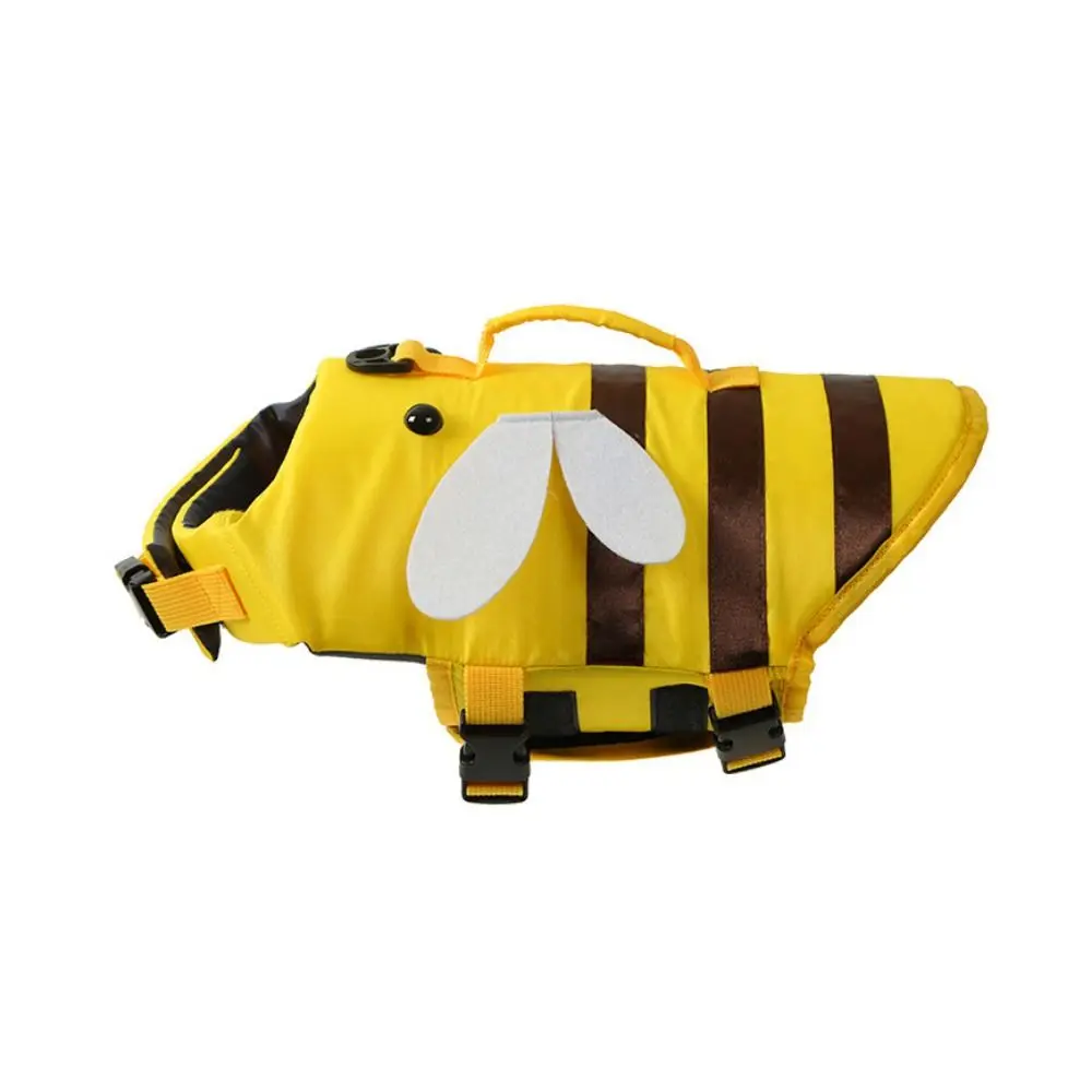 

Practical Little Bee Pet Dog Life Jacket Soft Adjustable Summer Swimwear Clothes Breathable Pet Life Vest Harness For Dogs Cats