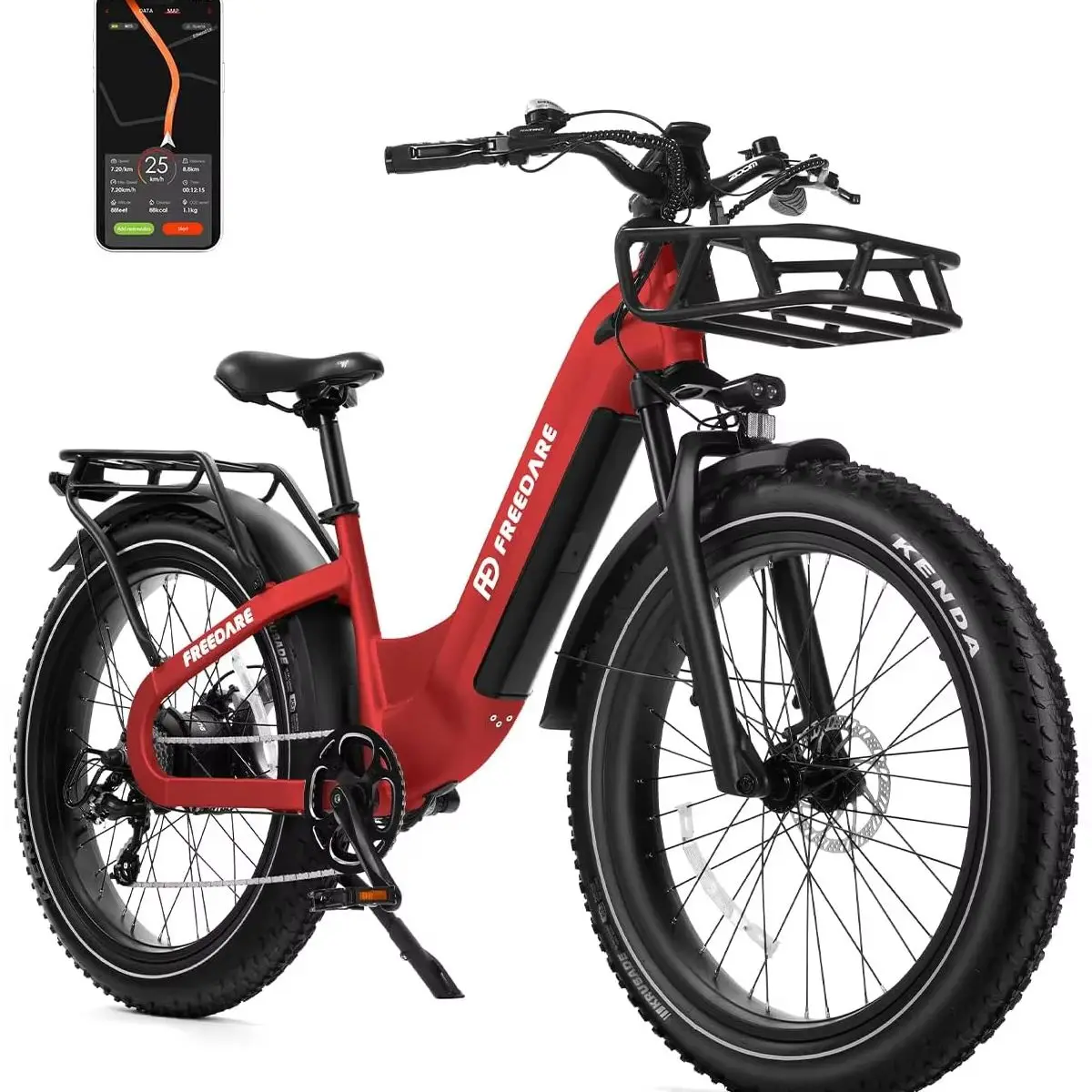 26"x4.0" Fat Tire Elektrofahrrad für Erwachsene, 48V 20Ah All-Terrain E-Bike, 90 Meilen Reichweite Elektro-Mountainbike, Smart E-Dirtbike mit GPS-Diebstahlschutz