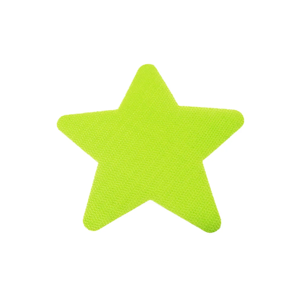 12 PCS Star พรมสติกเกอร์สําหรับพรมบ้านเด็กรูปร่างไนลอนที่มีสีสันเด็กพื้นที่