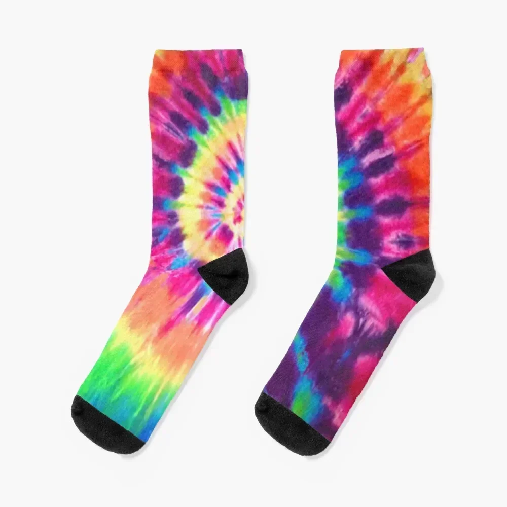 Tie Dye Multi / Rainbow Socks FASHION funny gifts Wholesale Mens Socks Women's