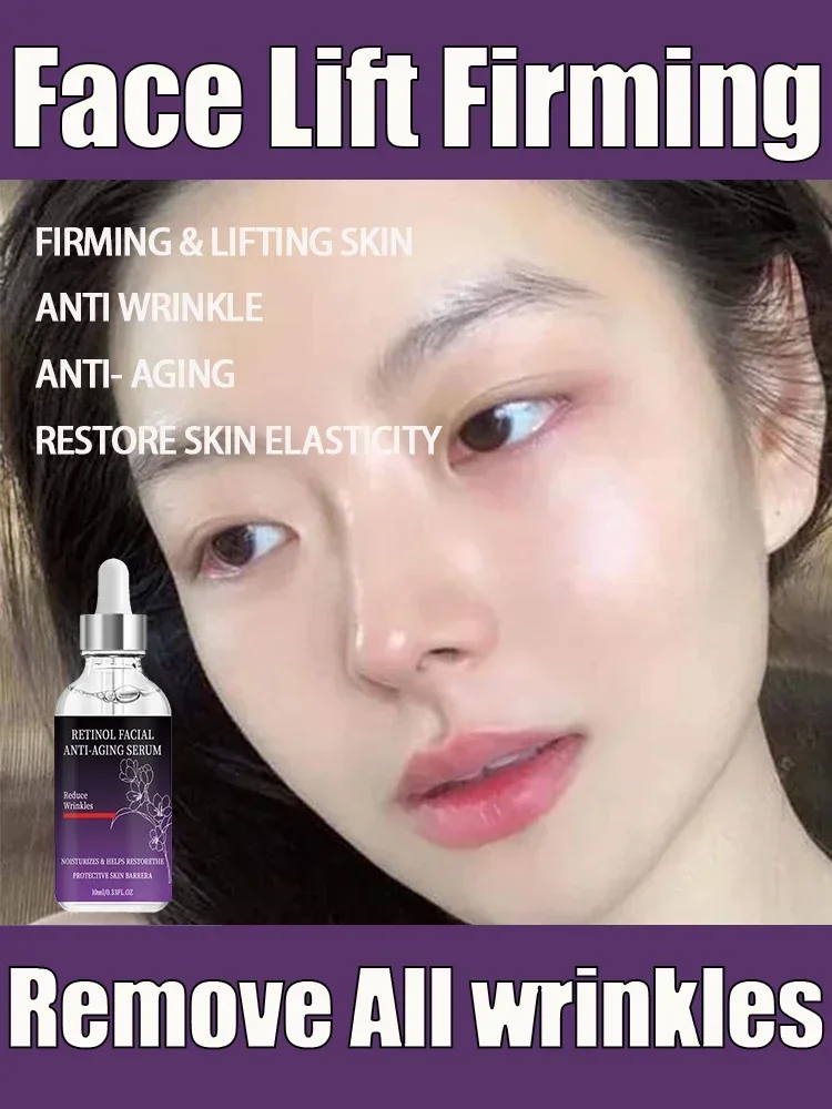 Anti-wrinkle Hyaluronic Acid Serum Lifts and Firms Facial Skin Diminishes Fine Lines Moisturizing Nourishing Anti-Aging Essence