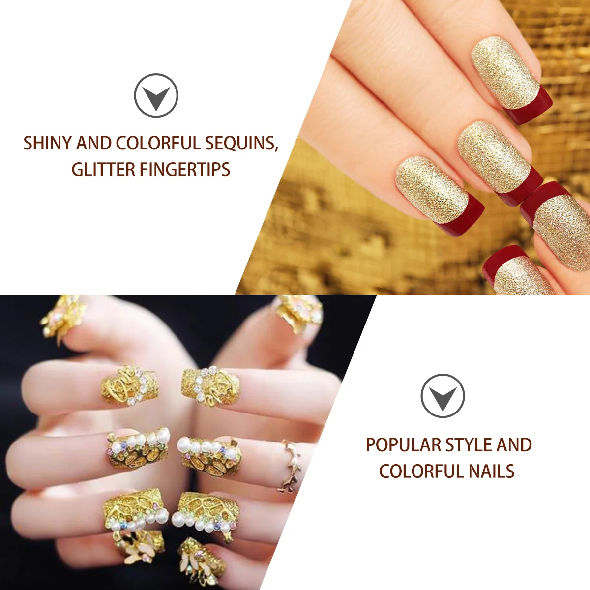 

Nail Sequins Diy Manicure Decoration Glitter For Natural Artificial Nails Women Girls Nail Art Supplies Manicures