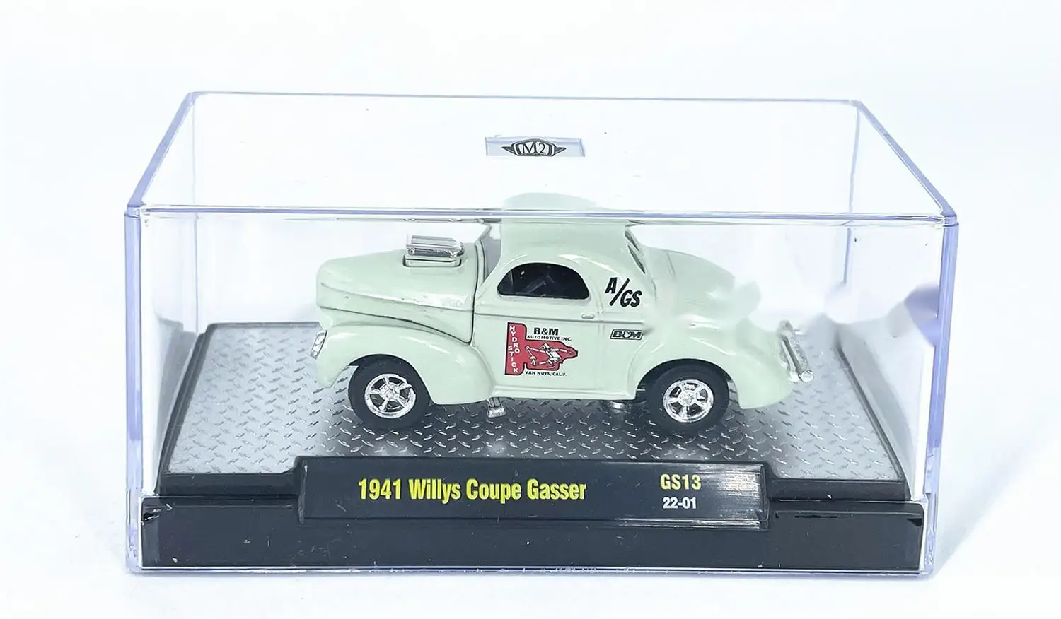 M2 Machines 1/64 1941 Coupe Gasser GS13 Cream White Die-cast Alloy Car Model Collection Gift Toy