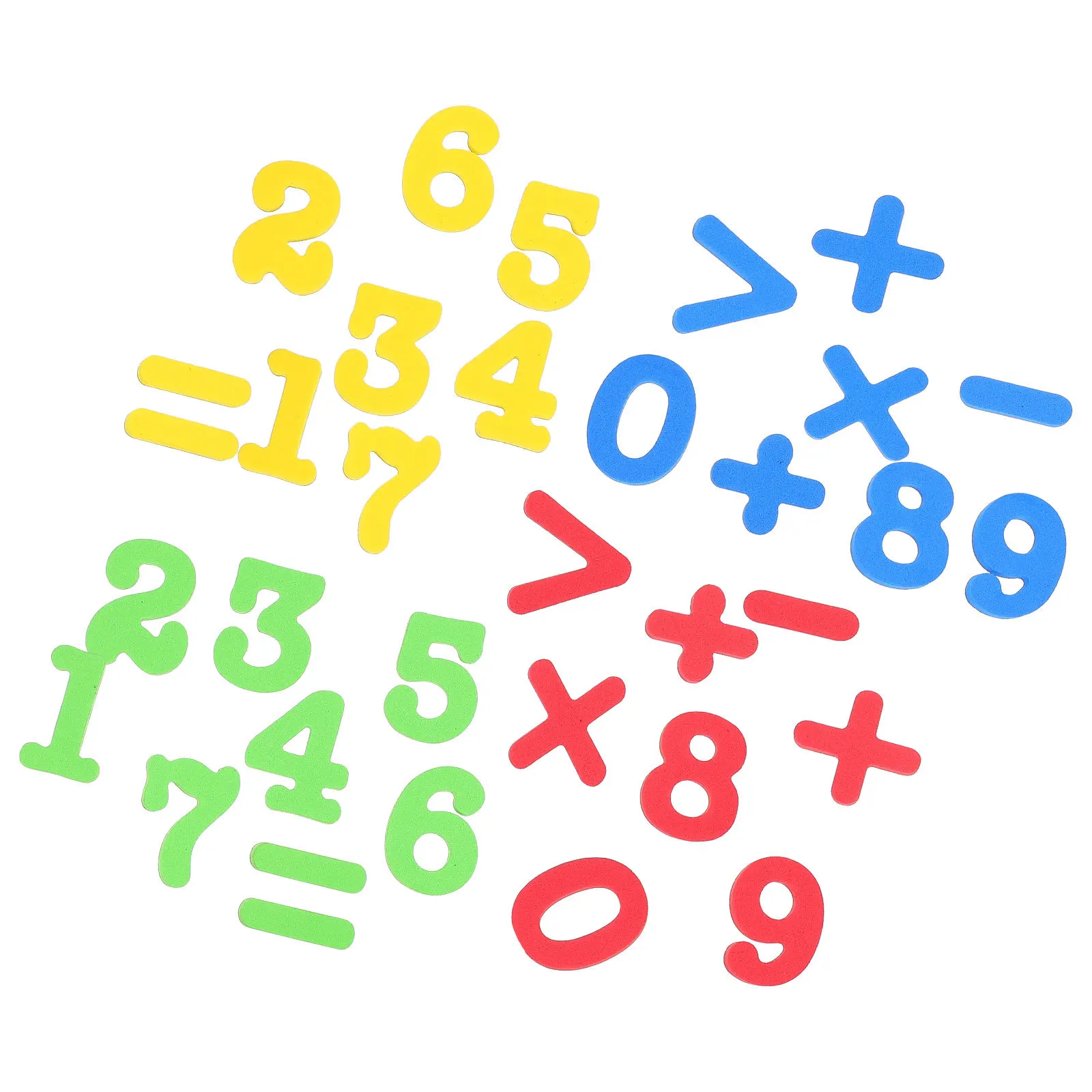 2Sets Math Education Magnets Assorted Colors Strong Adhesion Fridge Patches Early Learning Practical Stickers Home Decor