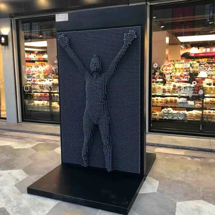 

3D Needle Carving Wall Shopping Mall Interactive Props 3D Pin Art Props 3d Needle Carving Wall for Amusement Park Facility