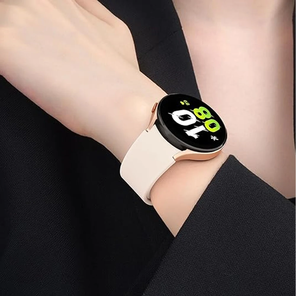 Ремешок силиконовый для Samsung Galaxy Watch 4/5/6 44 мм 40 мм/5 Pro/6 classic 47 мм 43 мм