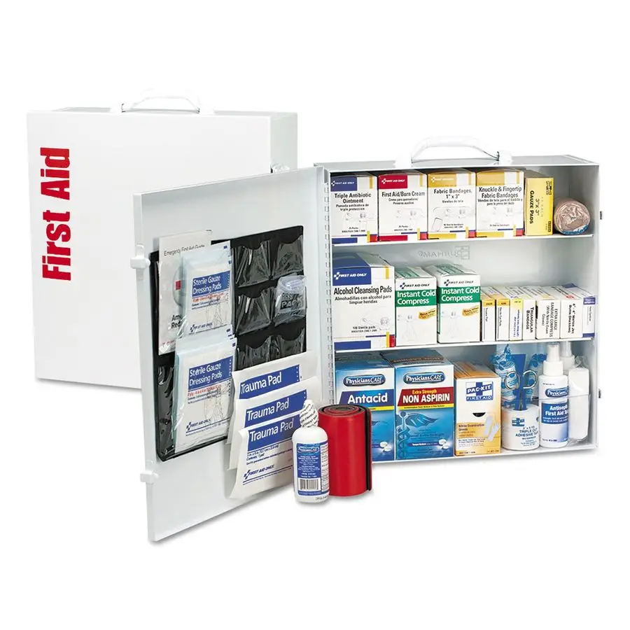 

90575 3Shelf ANSI B and OSHACompliant First Aid Kit, 100150Person Emergency First Aid Kit for Business and Worksite, First Aid M