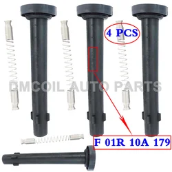 4 PCS IGNITION COIL RUBBER BOOTS WITH SPRING FOR LIFAN 330 530 620 630 720 X50 X60 1.3L 1.5L 1.8L (2010-) F01R10A179 F01R00A061