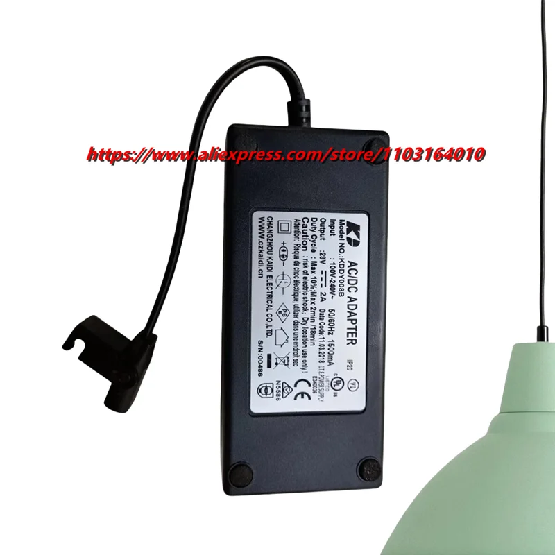 Oryginalny zasilacz AC/DC KD KDDY008B 29V 2A 58W 2-pinowy do fotela rozkładanego, ładowarka ZBHWX-A290020-A HXY-270V2220A