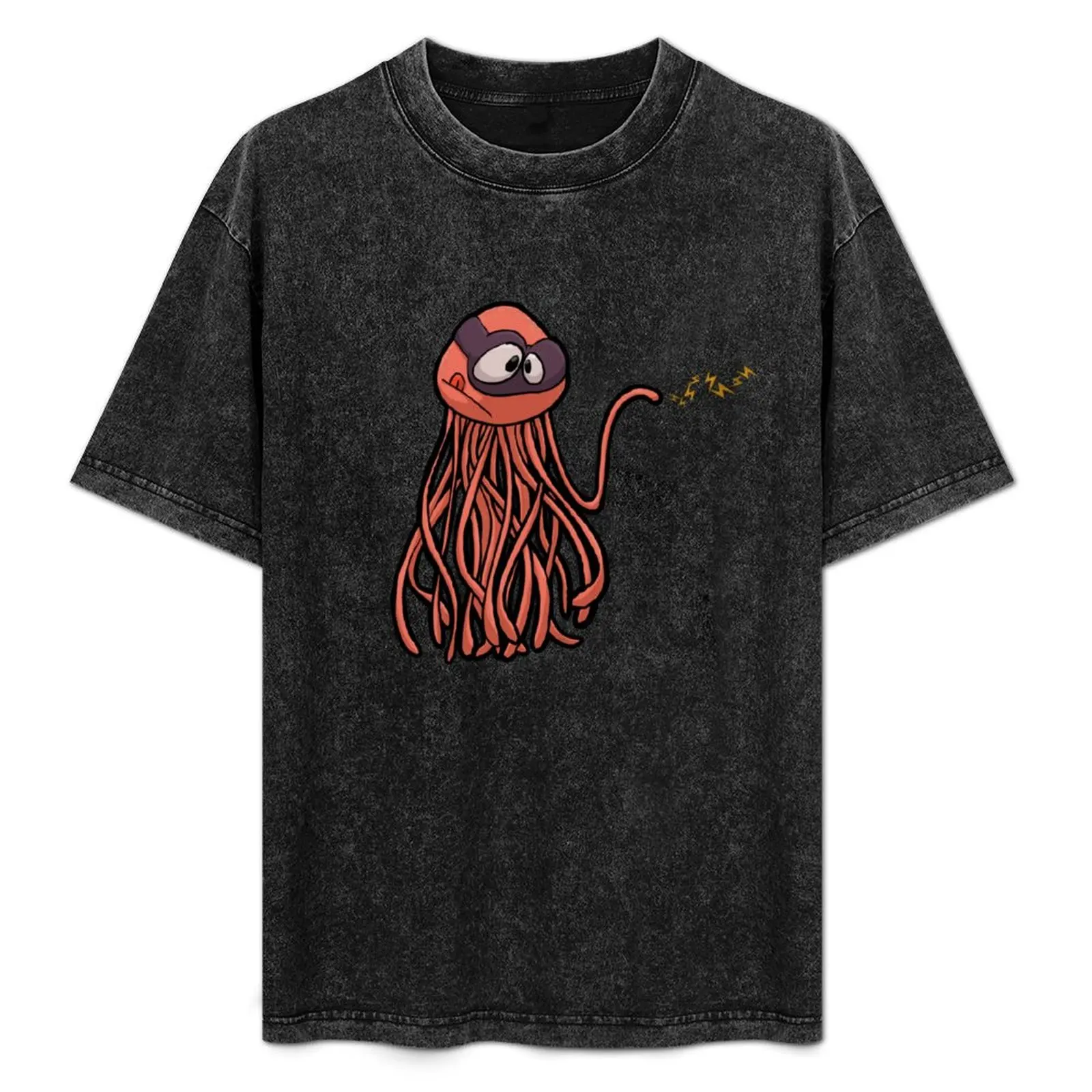 

Zap the Electric Jellyfish- digital art T-Shirt rapper graphic tees hippie clothes croswit shirt man mens plain t shirts
